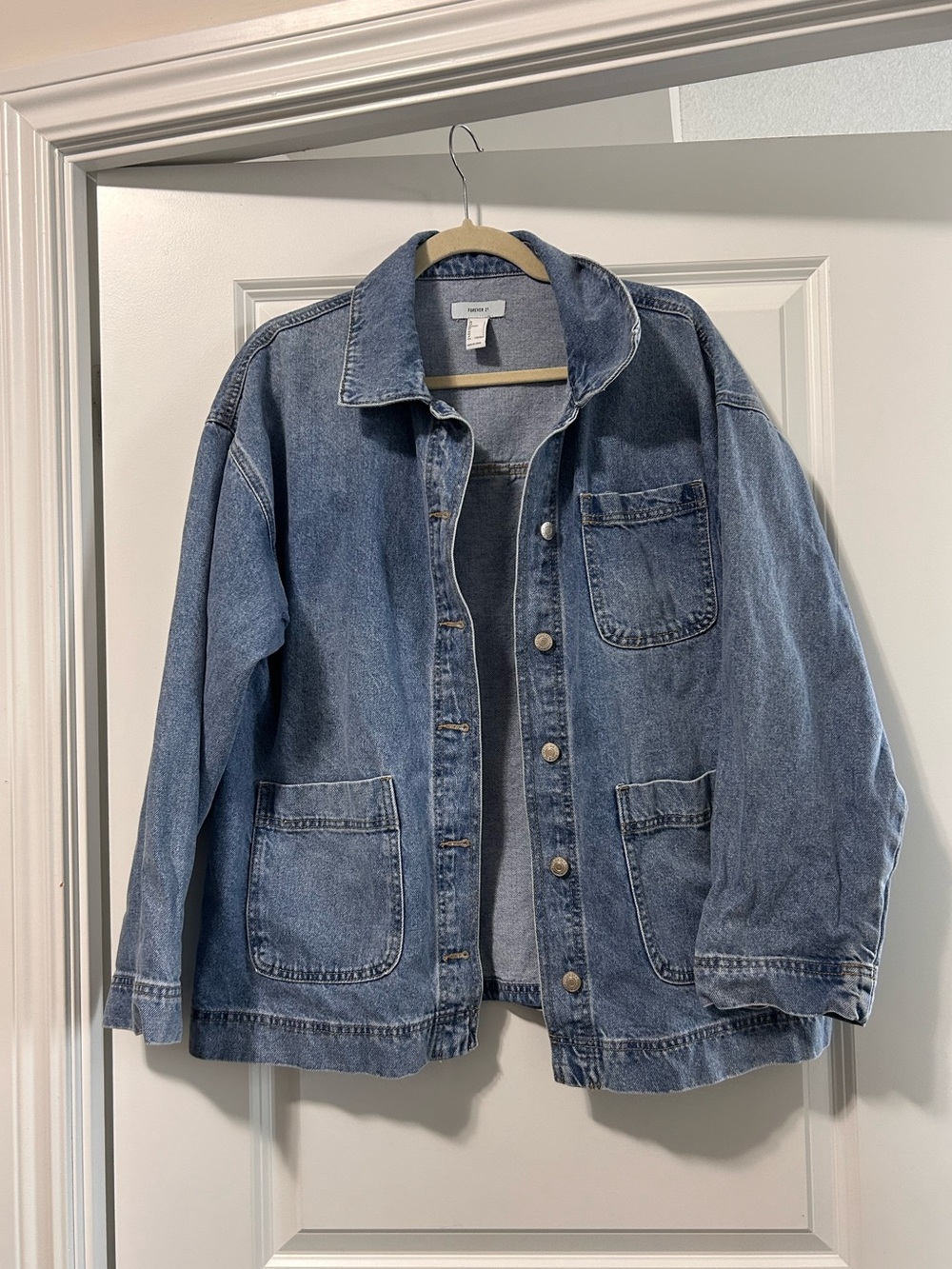 denim jacket oversized large